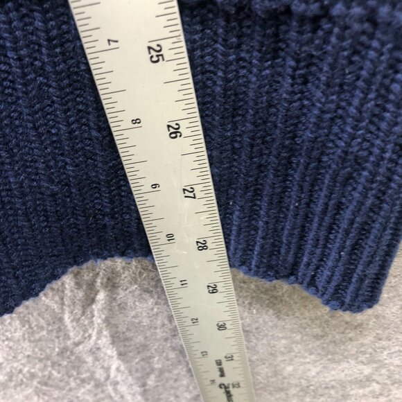 La Ligne Toujours Cashmere Sweater Womens XL Navy Blue Crewneck Relaxed - Picture 9 of 10